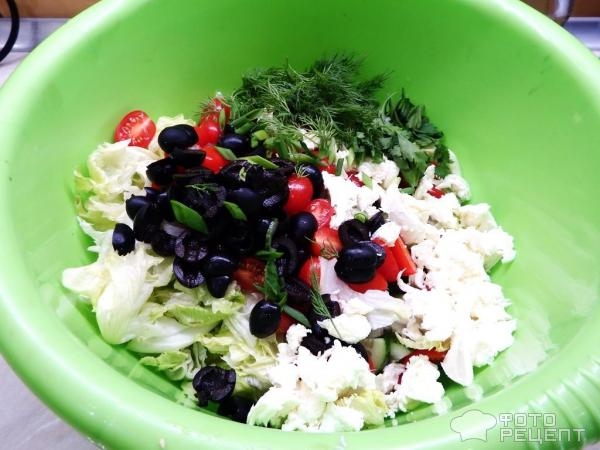 Рецепт: Салат "Греческий" - И почему именно "греческий"?