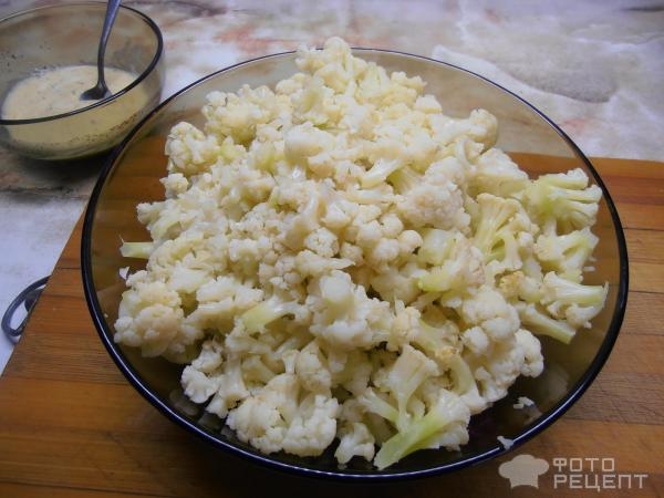 Рецепт: Салат из вареной свеклы - с цветной капустой