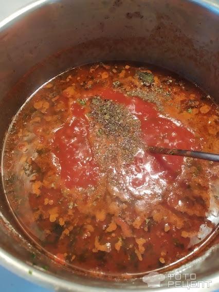 Рецепт: Тефтельки с мятой - в томатном соусе