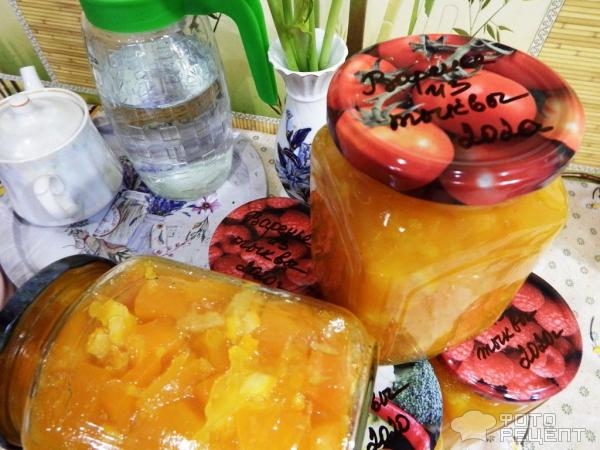 Рецепт: Варенье из тыквы - для пирогов и просто к чаю, тыква как манго