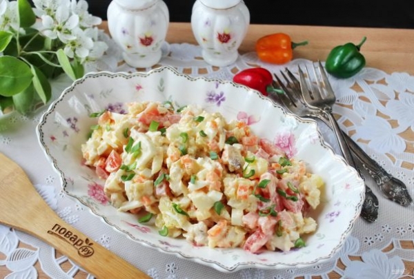 Салат из морского окуня Салат из морского окуня