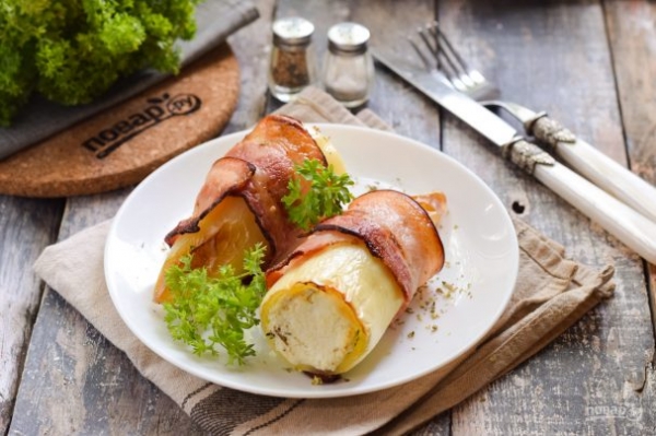 Фаршированный перец в беконе Фаршированный перец в беконе