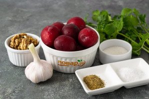 Соус "Ткемали" с грецкими орехами