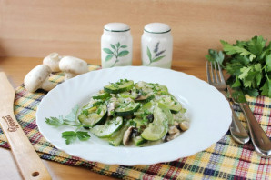 Цуккини с грибами