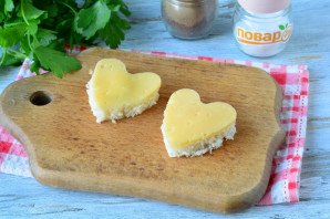 Бутерброды в виде сердца