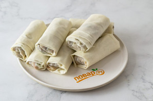 Спринг роллы из теста фило