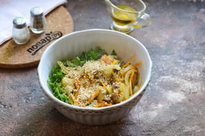 Салат с кинзой и грибами