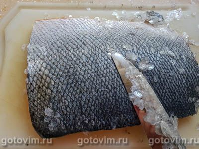 Семга в духовке, запеченная с картошкой в сметане