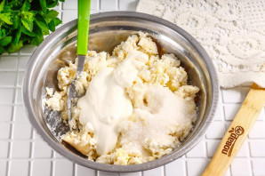 ПП торт с творожным кремом