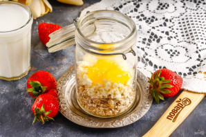 Ленивая овсянка с творогом Ленивая овсянка с творогом