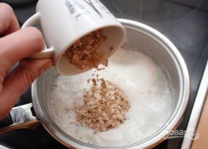 Овсянка с фруктами