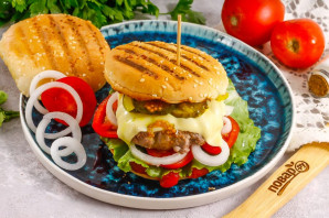 Бургеры на электрогриле