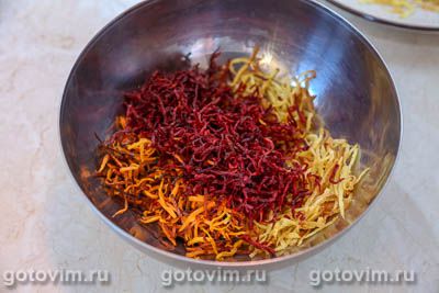 Овощной салат «Радуга» с картофелем пай Овощной салат «Радуга» с картофелем пай