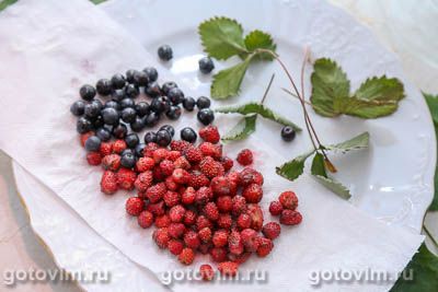 Ягодный чай с земляникой и черникой Ягодный чай с земляникой и черникой