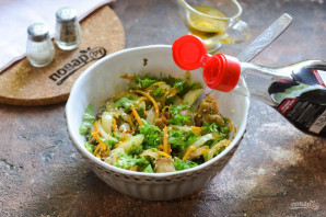 Салат с кинзой и грибами