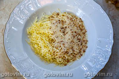 Запеканка из кабачков и баклажанов под хрустящей сырной корочкой