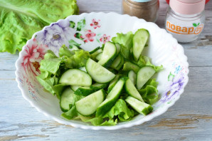 Салат с бастурмой