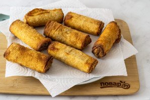 Спринг роллы из теста фило