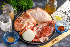 Люля-кебаб из баранины и курицы Люля-кебаб из баранины и курицы