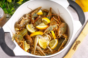 Раки с лимоном Раки с лимоном