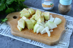 Котлеты из индейки с баклажанами