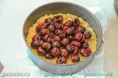 Итальянский пирог сбричолата с черешней Итальянский пирог сбричолата с черешней