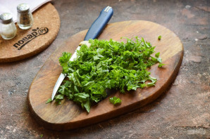 Салат с кинзой и грибами