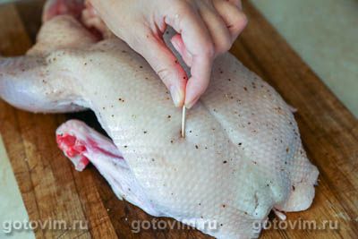 Утка, запеченная в рукаве с глазурью из соевого соуса с медом и апельсиновым соком Утка, запеченная в рукаве с глазурью из соевого соуса с медом и апельсиновым соком