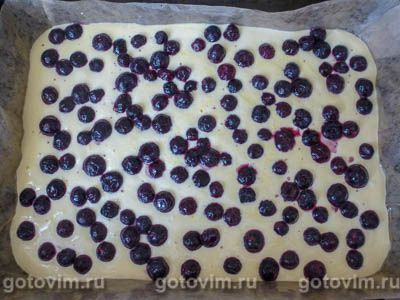 Запеканка творожная с черникой