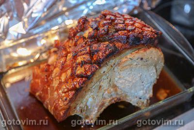 Запеченная свинина по-пуэрторикански (pernil style roast pork)