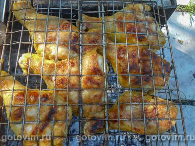Куриные ножки на мангале, маринованные в соевом соусе Куриные ножки на мангале, маринованные в соевом соусе