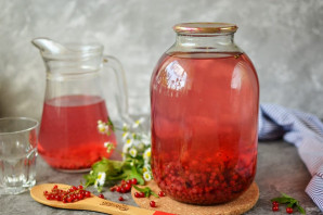 Компот из красной смородины на зиму Компот из красной смородины на зиму