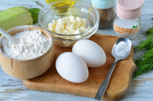 Творожные маффины с кабачком