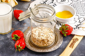 Ленивая овсянка с творогом Ленивая овсянка с творогом