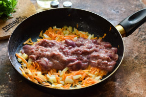 Болгарский перец фаршированный куриной печенью Болгарский перец фаршированный куриной печенью