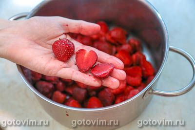 Варенье из клубники с манго на желатине