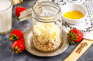 Ленивая овсянка с творогом Ленивая овсянка с творогом