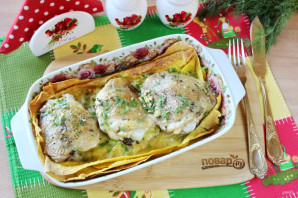 Бедрышки в лаваше в духовке