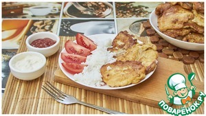 Пангасиус в сметанном кляре на сковороде Пангасиус в сметанном кляре на сковороде