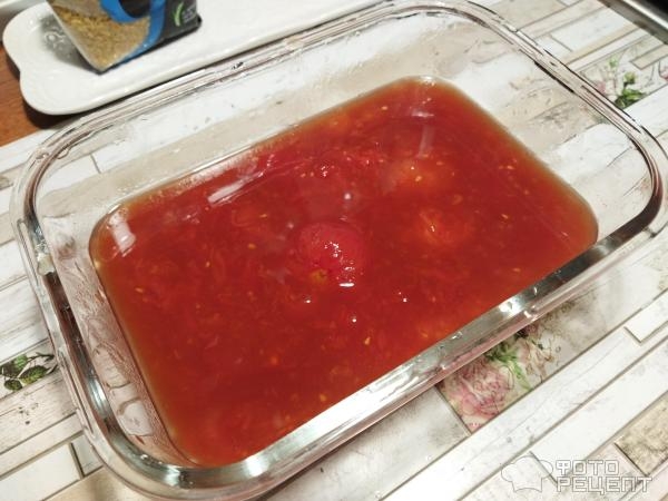 Рецепт: Булгур с куриным филе - с овощами и помидорами в собственном соку