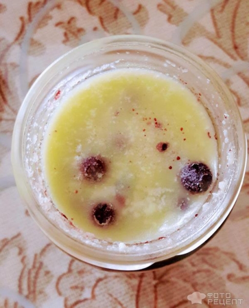 Рецепт: Черника в топленом масле на зиму - Вкусно и полезно!