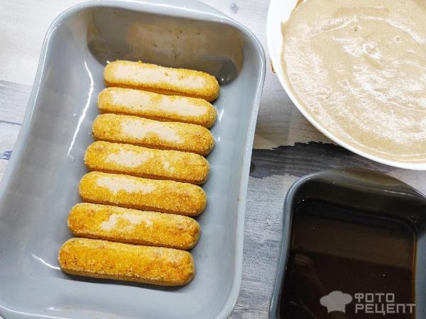 Рецепт: Десерт "Тирамису" - С шоколадным маскарпоне, без алкоголя! Рецепт: Десерт "Тирамису" - С шоколадным маскарпоне, без алкоголя!