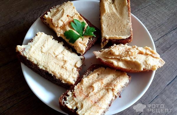 Рецепт: Хумус - с кунжутом - полезно и сытно