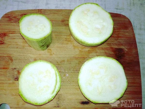 Рецепт: Кабачки "Пенечки" - С сырно-яичной начинкой: быстро и вкусно