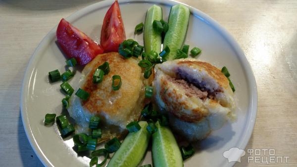 Рецепт: Колдуны белорусские - с фаршем Рецепт: Колдуны белорусские - с фаршем