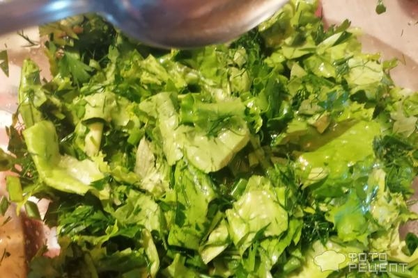 Рецепт: Лепешки с зеленью - женгялов хац - армянская лепёшка, вкусно и очень просто