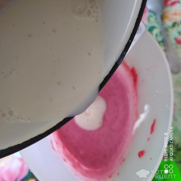 Рецепт: Малиновое суфле - Летний десерт, с творогом