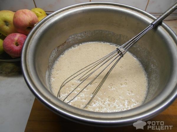 Рецепт: Панкейки на кефире - с яблоками Рецепт: Панкейки на кефире - с яблоками