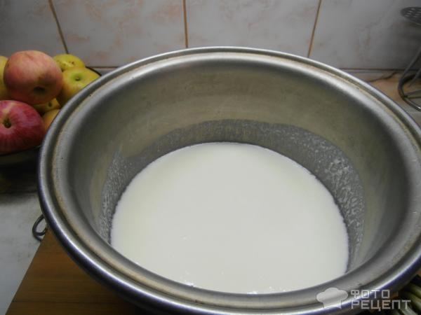 Рецепт: Панкейки на кефире - с яблоками Рецепт: Панкейки на кефире - с яблоками