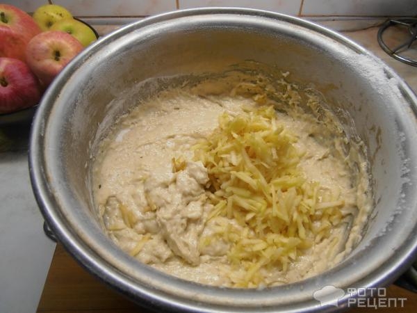 Рецепт: Панкейки на кефире - с яблоками Рецепт: Панкейки на кефире - с яблоками